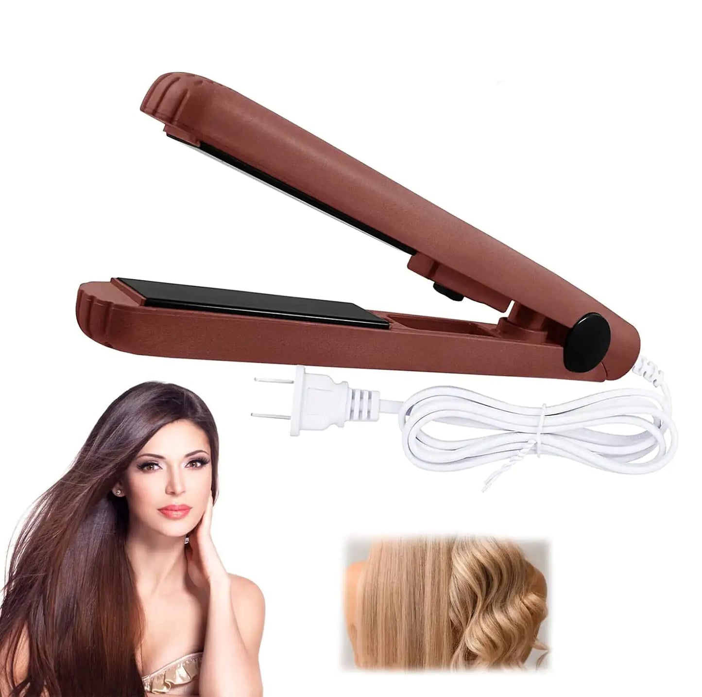 Mini Portable Hair Iron Hair Straightener