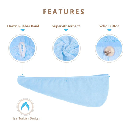 Microfiber Wrap Hair Towel