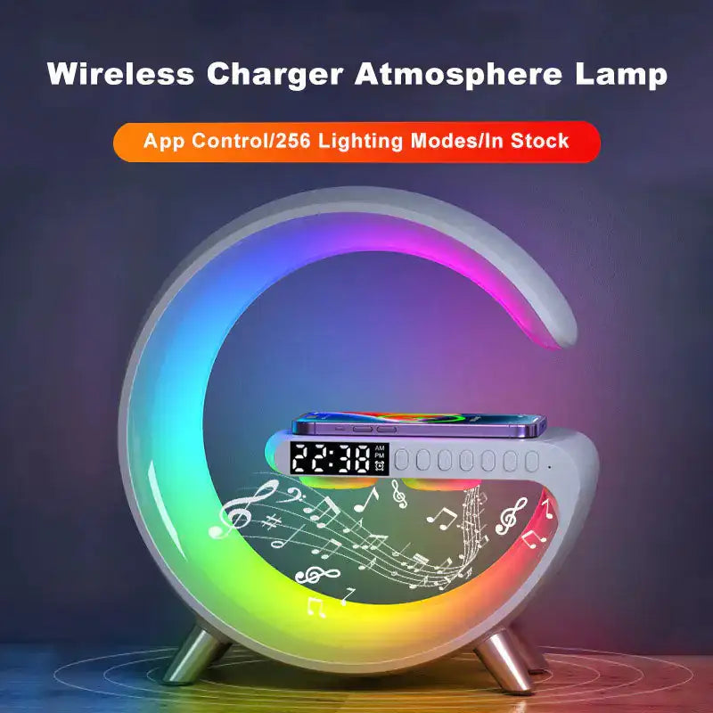 Multifunction Lamp With Speaker And Wireless Charging