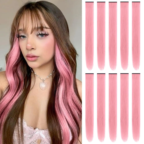 Multi-colors Party Highlights Clip Hair Extensions