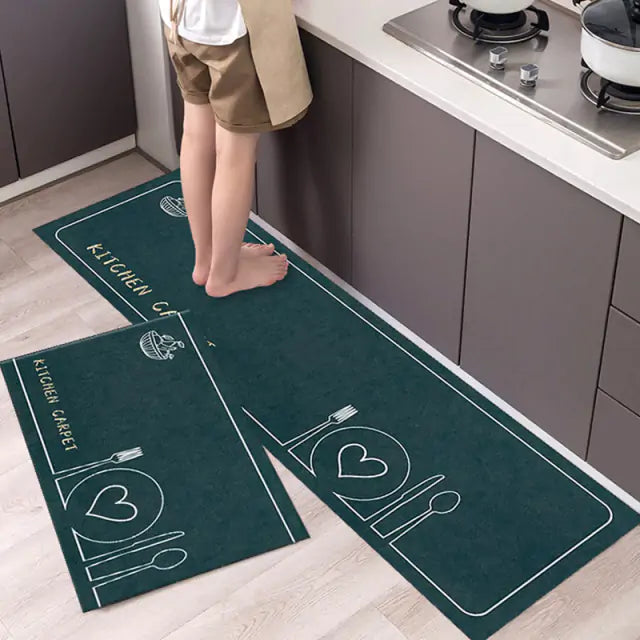 Tableware Pattern Floor Mat