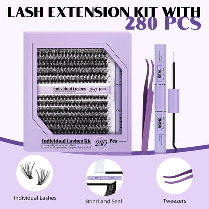 280pcs Eyelash Kit