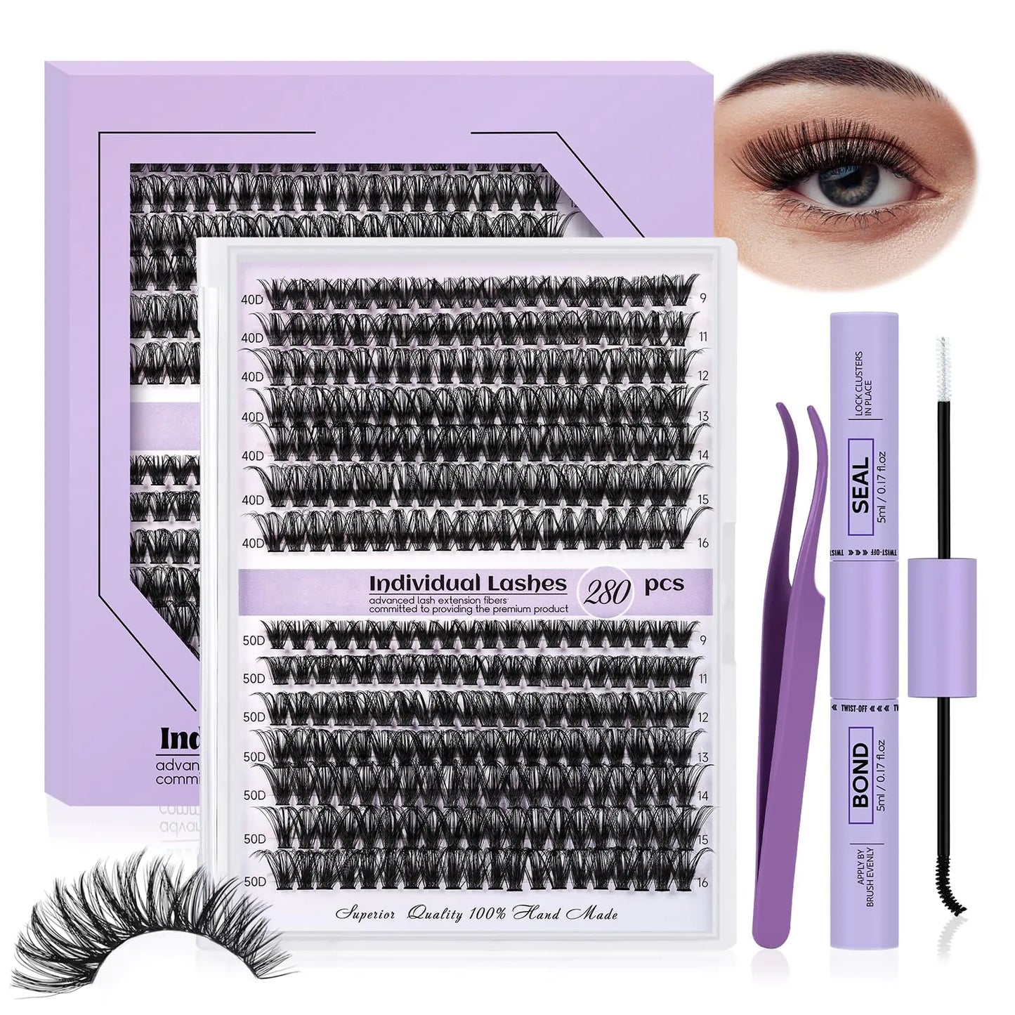 280pcs Eyelash Kit