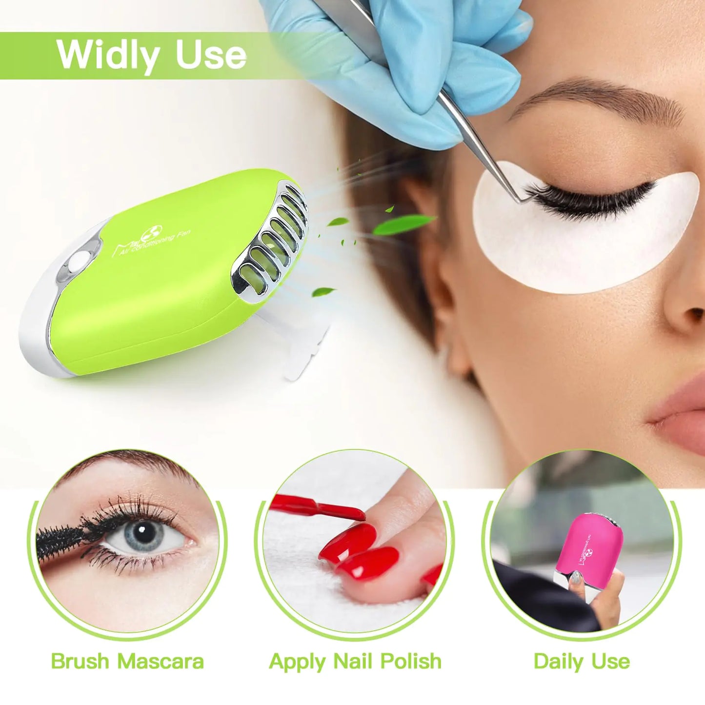 Mini Portable Eyelash Fan